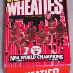 1992 Chicago Bulls Back to Back NBA World Champions (mini)(RARE)