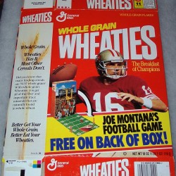 1991 Joe Montana (Football game on box back)