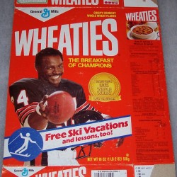 1987 Walter Payton (Banner on front for Free Ski Vacations)