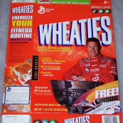 2004 Scott Dixon 2003 IRL Indycar Series Champion WHEATIES box