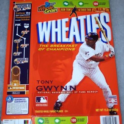 2007 Tony Gwynn National Baseball Hall of Fame Member WHEATIES Box