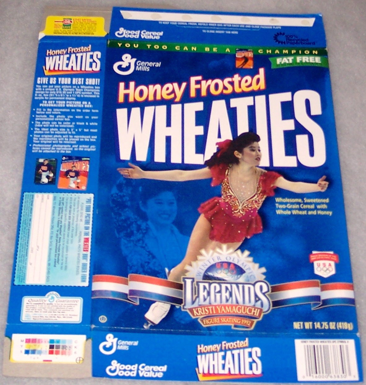 1997 Kristi Yamaguchi Winter Olympic Legends (HFW) Wheaties Box