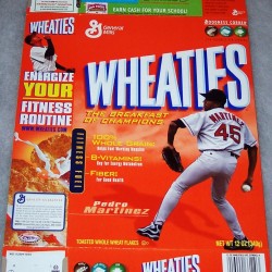 2004 Pedro Martinez WHEATIES Box