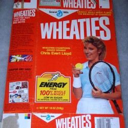 1987 Chris Evert Lloyd Wheaties Champions Award Winner