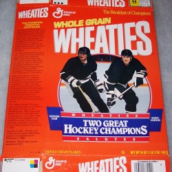 1992 Jaromir Jagr/Mario Lemieux Wheaties Salutes Two Great Hockey Champions