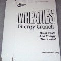 2001 Wheaties Energy Crunch (black and white test box) (extremely rare)