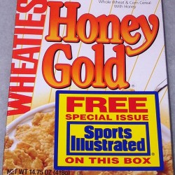 1994 Honey Gold Wheaties-Sports Illustrated on the box