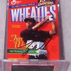1999 Tiger Woods (gold signature mini)