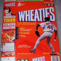 2004 Pedro Martinez WHEATIES Box