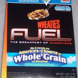 2010 Wheaties Fuel (Whole Grain banner on front)