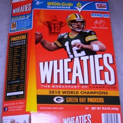 2011 Green Bay Packers World Champions (Aaron Rodgers on front)