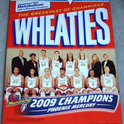 2010 Phoenix Mercury 2009 WNBA Champions Wheaties box
