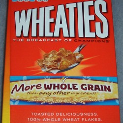 2011 Generic box (More Whole Grain banner on front) Wheaties box