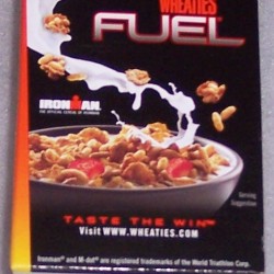 2011 Wheaties Fuel (The Official Cereal Of Ironman banner on front) (mini)