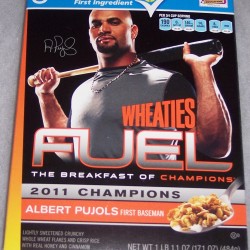 2011 Wheaties Fuel Albert Pujols First Baseman 2011 Champions