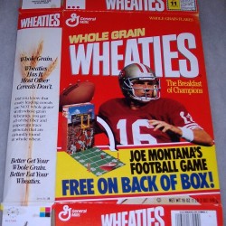 1991 Joe Montana (Football game on box back)
