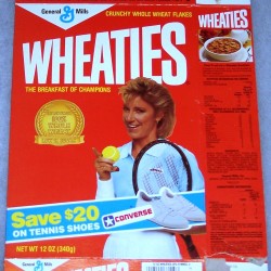 1987 Chris Evert (save $20 on tennis shoes on front)